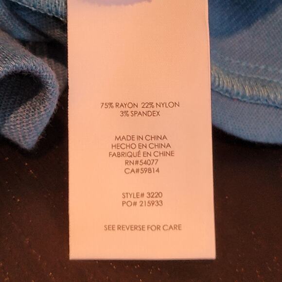 CAbi Sigourney Pencil Skirt Blue Ponte Knit Minimalist Stretch 3220 Women 4 - Picture 10 of 11